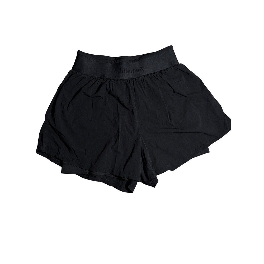 Lululemon Lab Womens Black 2-in-1 Running Shorts Size S Athleisure Activewear